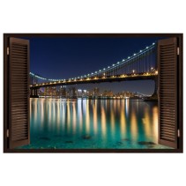 Ventana 3d puente de brooklyn